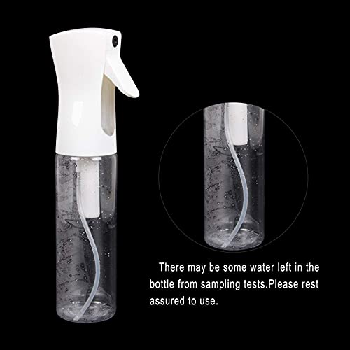 Pulverizador Agua Spray en Bruma Continuo Bote Atomizador Botella Rociador Difusor Bottle Vacio Vaporizador Cabello Plantas Frasco Pelo Peluqueria (10.1oz/300ml Transparente)