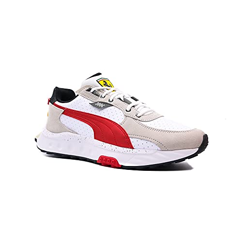 Puma Ferrari Wild Rider, Zapatillas Deportivas Unisex Adulto, White Ross, 45 EU