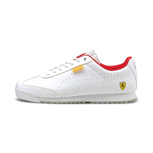 PUMA Scuderia Ferrari Roma Via Motorsport Men's Shoes, White, 13 M