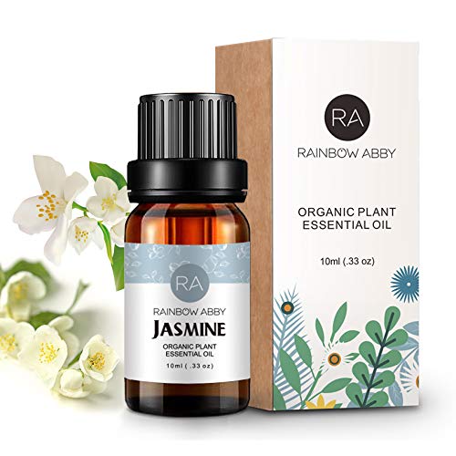 RAINBOW ABBY Jazmín Aceite Esenciales Aromaterapia Ahora 100% Puros Orangicos Establecidos Para Difusor - 10ml