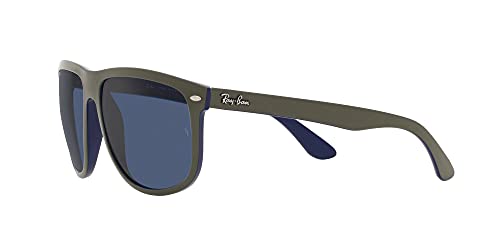 Ray-Ban 0RB4147-657080-56, Gafas Hombre, Matte Green On BLU