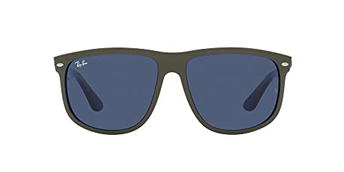 Ray-Ban 0RB4147-657080-56, Gafas Hombre, Matte Green On BLU