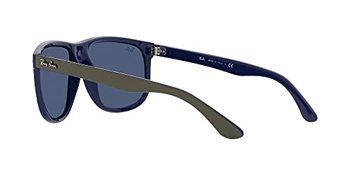 Ray-Ban 0RB4147-657080-56, Gafas Hombre, Matte Green On BLU