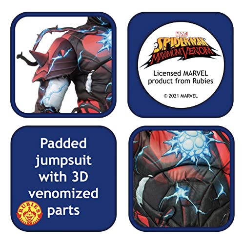 Rubie's Marvel Spider-Man - Disfraz de hombre de hierro venomizado de lujo para niño, talla grande