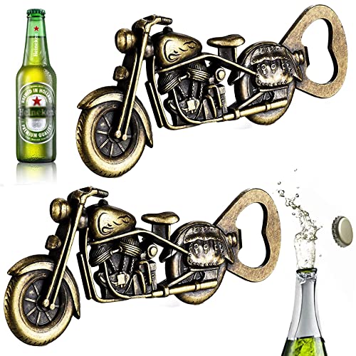 Saijer Abrebotellas Motocicleta,2 PCS Abridor De Motocicleta Abrebotellas Cerveza De Motocicleta Abridor De Botellas De Aleación De Zin Regalos Entusiasta Motocicleta para Restaurante Bar Familia