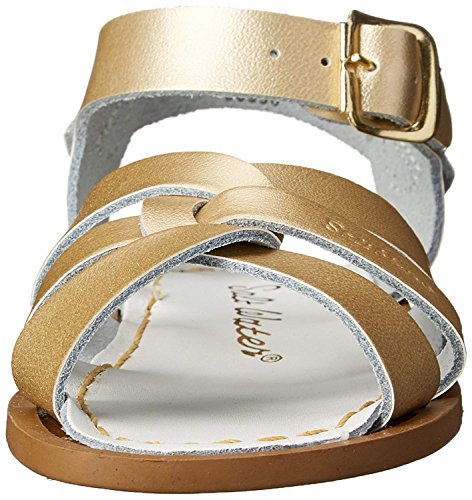 Sandalias de agua salada por Hoy Shoe Original (niño/niño pequeño/niño grande/mujer), color Dorado, talla 40 2/3 EU