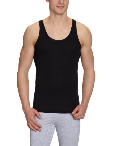 Schiesser - Camiseta interior para hombre, talla S, color negro 000