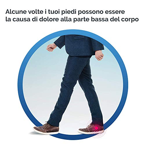 Scholl Plantarios In-Balance - Alivio del dolor con absorción de impactos para talón, talalgia, tendón de Aquiles - Talla S - Para hombre o mujer