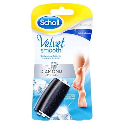 Scholl Velvet Smooth Diamond Pedi - Recambio para quitar la piel dura, paquete mixto, 2 unidades