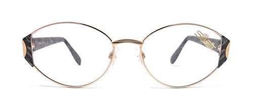 Silhouette - Gafas de visión para mujer M 6143/20 V 6051 oro, azul calibro 55 vintage