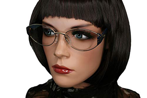 Silhouette - Gafas de visión para mujer M 6143/20 V 6051 oro, azul calibro 55 vintage