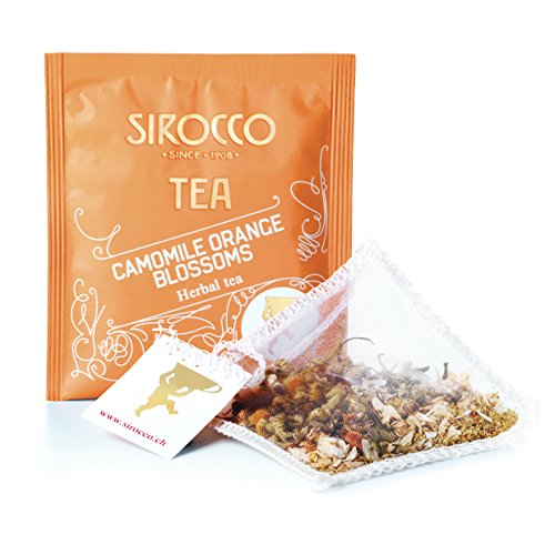 Sirocco Tea (Switzerland) - Organic Camomile Orange Blossoms (Flores de Naranja y manzanilla) - 20 Sobres