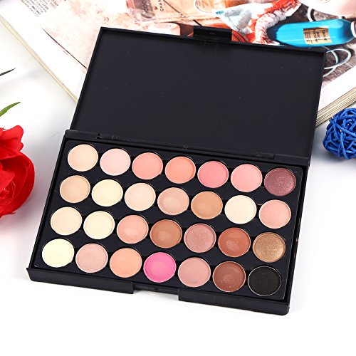 Sombra de Ojos Maquillaje Brillo Mate Paleta de Ojos Conjunto de Cosméticos 28 Colores Por Filfeel(#1)