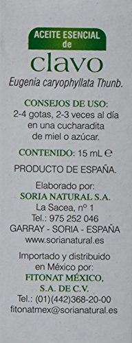 Soria Natural Esencia Clavo Ácidos Grasos Esenciales - 15 ml