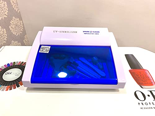 SPARK-CLEAN Máquina Esterilizadora UV-C para Uso Profesional del Sector Belleza y Salud, Manicura, Peluquería y Material Sanitario, Caja de Desinfección UV Ultravioleta, para Establecimientos.