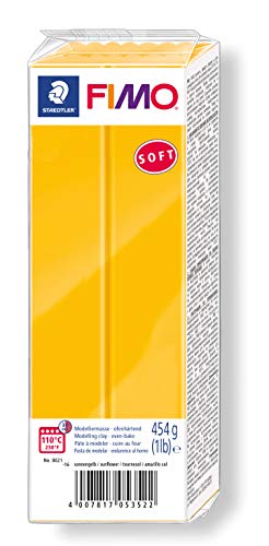STAEDTLER-8021-16 ST Pasta de modelar de endurecimiento al horno, Color amarillo sol, (8021-16)