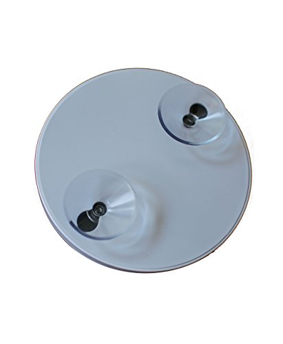 stellan - Espejo de Aumento 15x, con ventosas, para maquillarse, con diámetro de 13 cm