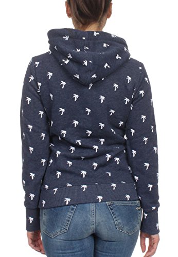 Superdry Vintage Logo Ditsy Aop Hood, Sudadera para Mujer, Azul (Princeton Blue Marl), 42 (Talla del fabricante: S)