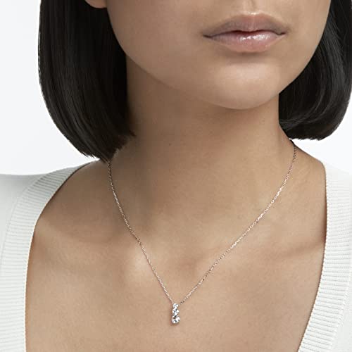 Swarovski Attract Trilogy Colgante, Redondo, Blanco, Baño de rodio