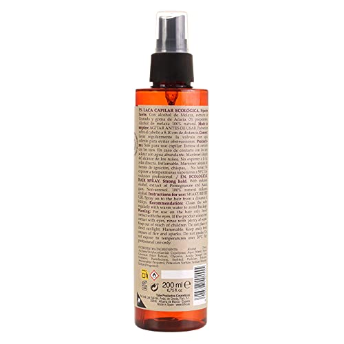 Tahe - Organic Care - Laca Capilar Ecológica Flexible Fix, 200 ml (200 ml - Fuerte)