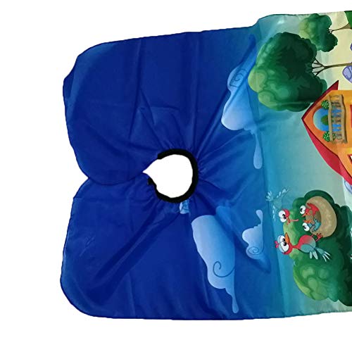 taianle Capa de Barbero para Niños Colector de Pelo para Niños Delantal de Peinado para Niños