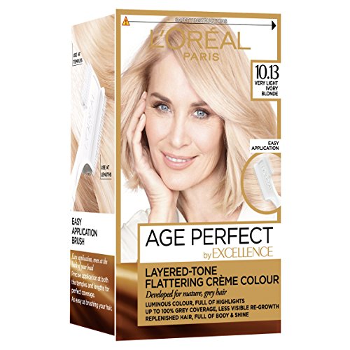 Tinte para cabello L'Oreal Paris Excellence Age Perfect, tono 10.03 rubio dorado muy claro