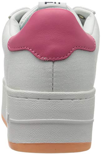 Tommy Hilfiger Oversized Label Icon Sneaker, Zapatillas Mujer, Blanco (White/Blush Red/Melon Orange 0k4), 41 EU