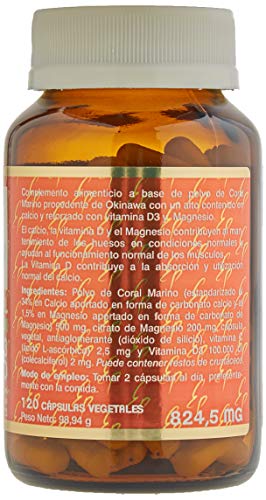 Tongil Calcio Coral y Vitamina D3-120 Cápsulas