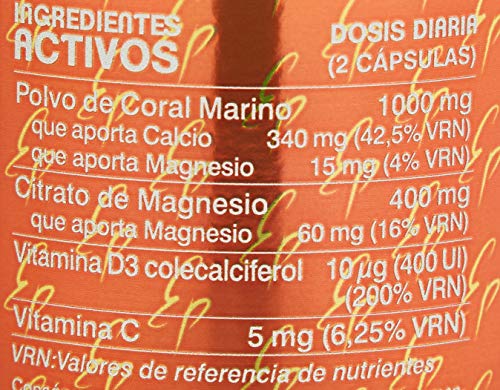 Tongil Calcio Coral y Vitamina D3-120 Cápsulas