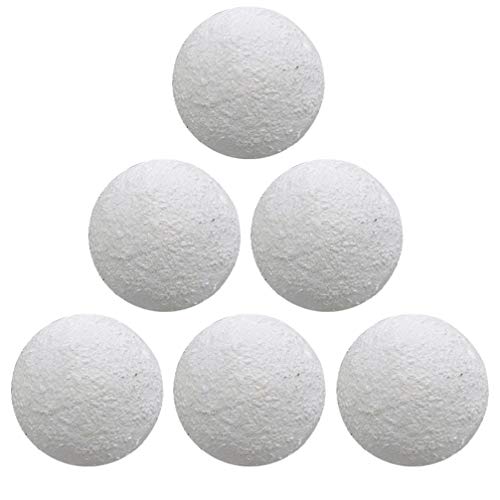TOYANDONA 6 Piezas Bola de Espuma Blanca Bolas de Poliestireno de Espuma de Poliestireno Decoración de Fiesta Bola de Espuma Mini Bola Artesanal para Hacer Adornos de Bricolaje