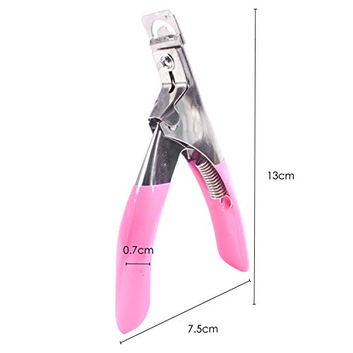 TRIXES Cortador de Uñas de 3 Vias - Cortador de Uñas de Acrílico - Recortador de Uñas - Cortadores Profesionales de Punta de Uñas - Uñas Falsas, Gel Artificial Uñas Formadores - Accesorio del Belleza