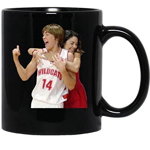 Troy and Gabriella High School Musical Zac Vanessa Basketball Movies Taza de café divertida para mujeres y hombres Tazas de té