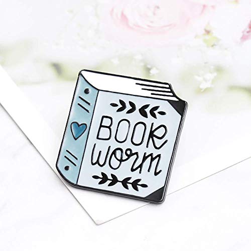 U-K Mujeres Inglés Carta Libro Gusano Insignia Broche Pin Ropa Joyería Decoración SuperiorAgradable