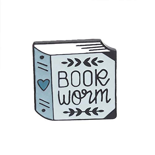U-K Mujeres Inglés Carta Libro Gusano Insignia Broche Pin Ropa Joyería Decoración SuperiorAgradable