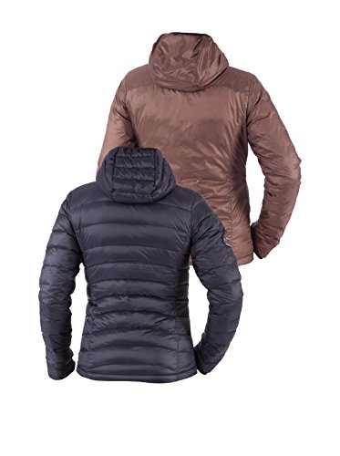 Ultrasport Avery Plumífero Reversible 2 en 1, Mujer, Negro/Marrón, M