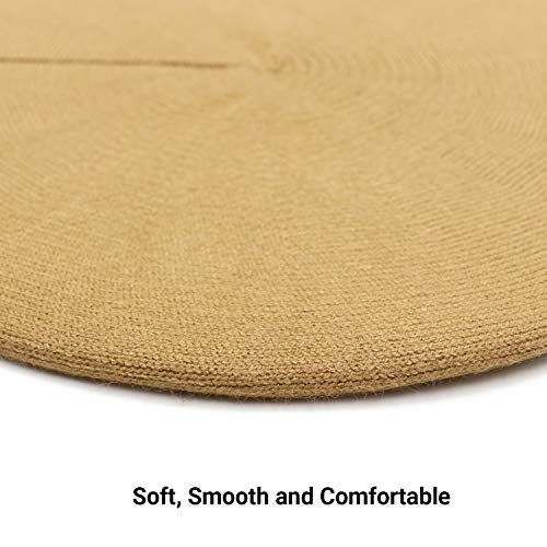 Umeepar Gorro de cachemira para mujer camel Talla única