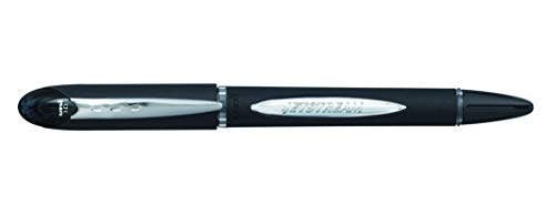 Uni-Ball Jetstream SX-210 - Bolígrafo (Negro, Cromo, Negro, De plástico, Caucho, Acero inoxidable), paquete de 12 unidades