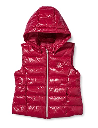 United Colors of Benetton Gilet 2EO05G230 Chaqueta, Fucsia 04l, 74 cm para Niñas