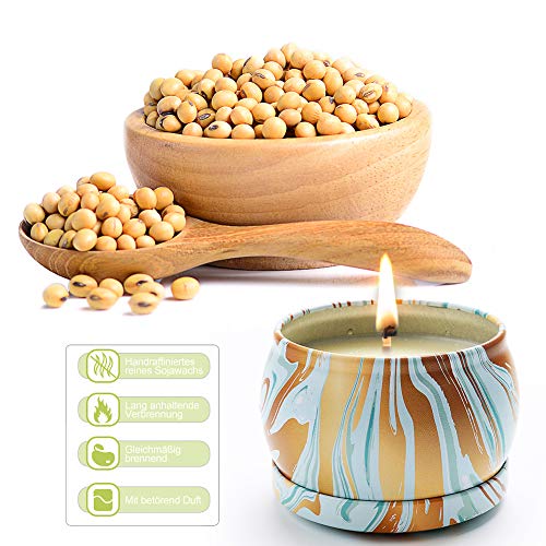 Velas Perfumadas Aromáticas,KIPIDA Velas Perfumadas Juego,Natural Velas Decorativas Regalos Aromaterapia Relajación Baño Yoga es Novia /mamá Acción de Gracias Navidad Día día de San Valentín Regalos