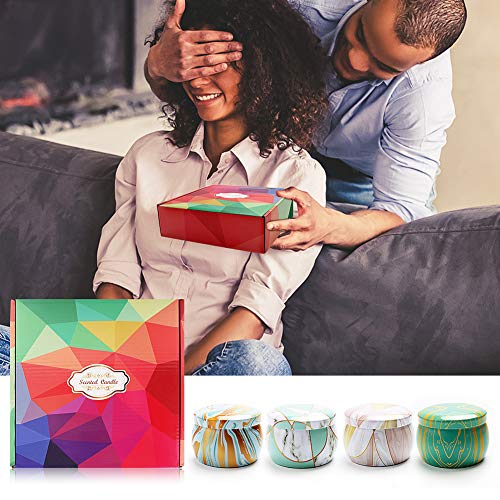 Velas Perfumadas Aromáticas,KIPIDA Velas Perfumadas Juego,Natural Velas Decorativas Regalos Aromaterapia Relajación Baño Yoga es Novia /mamá Acción de Gracias Navidad Día día de San Valentín Regalos