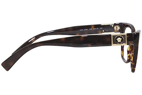 Versace Gafas graduadas VE 3294 108 Havana, Versace, Havana/Gold Logo
