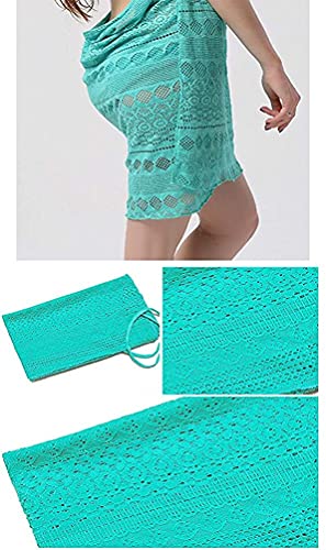 Vestidos Verano Mujer Manga Corta Cuello en V Casual Mini Vestido para Playa o Piscina