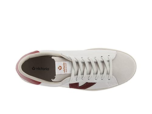 victoria Plano VICTORIA Basket Berlin Piel con Puntera DE Serraje 1126142-WOMEN para Mujer Burdeos 37