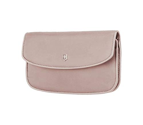 Victorinox Victoria 2.0 Clutch - Bolso pequeño con forro de piel y correa de muñeca para mujer, color rosa
