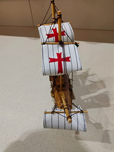 Vidal Regalos Figura Decorativa Barco Santa Maria Cristobal Colon Madera Adorno Maqueta Miniatura 33 cm