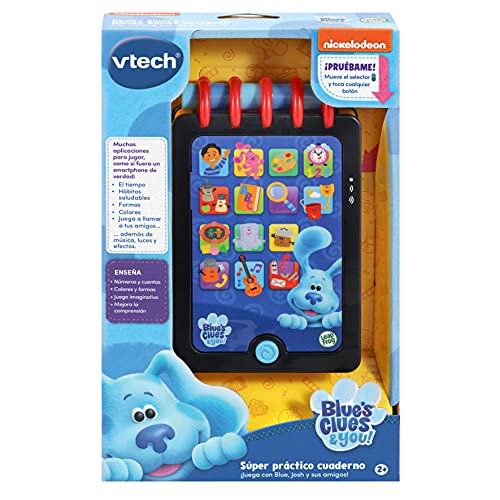 VTech-123-610722 Blues Blue´s Clues Note Book Cuaderno, Color (3480-610722)
