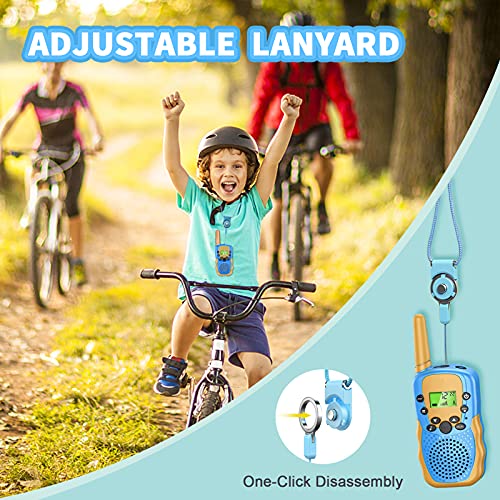 Walkie Talkie 3 Pack Niños Aisuo Juguetes para Niños Niñas de 3-8 Años 3 KM de Largo Alcance con 8 Canales, Regalos para Niños o Niñas Adolescentes de 5 a 12 Años