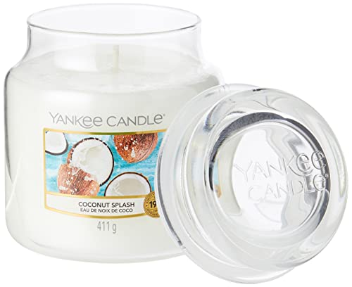 Yankee Candle Coconut Splash Jar, White, 10.7 x 10.7 x 12.7 cm