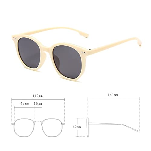 YFZCLYZAXET Gafas De Sol Gafas De Sol Redondas Hombres Retro Gafas De Sol Lady Summer Beach Shades Unisex Moda Uv400 Eyewear C1Bluemercury