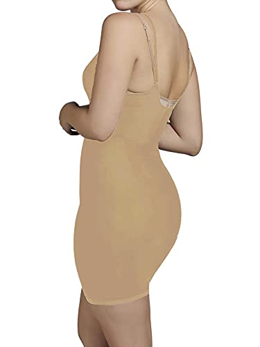 YSABEL MORA - 19623 Combinación Faja Cuerpo con Braga Interior, Tejido Microfibra Confort no Marca. Reduce Abdomen y Caderas, Vientre Plano. Color: Negro Talla: M